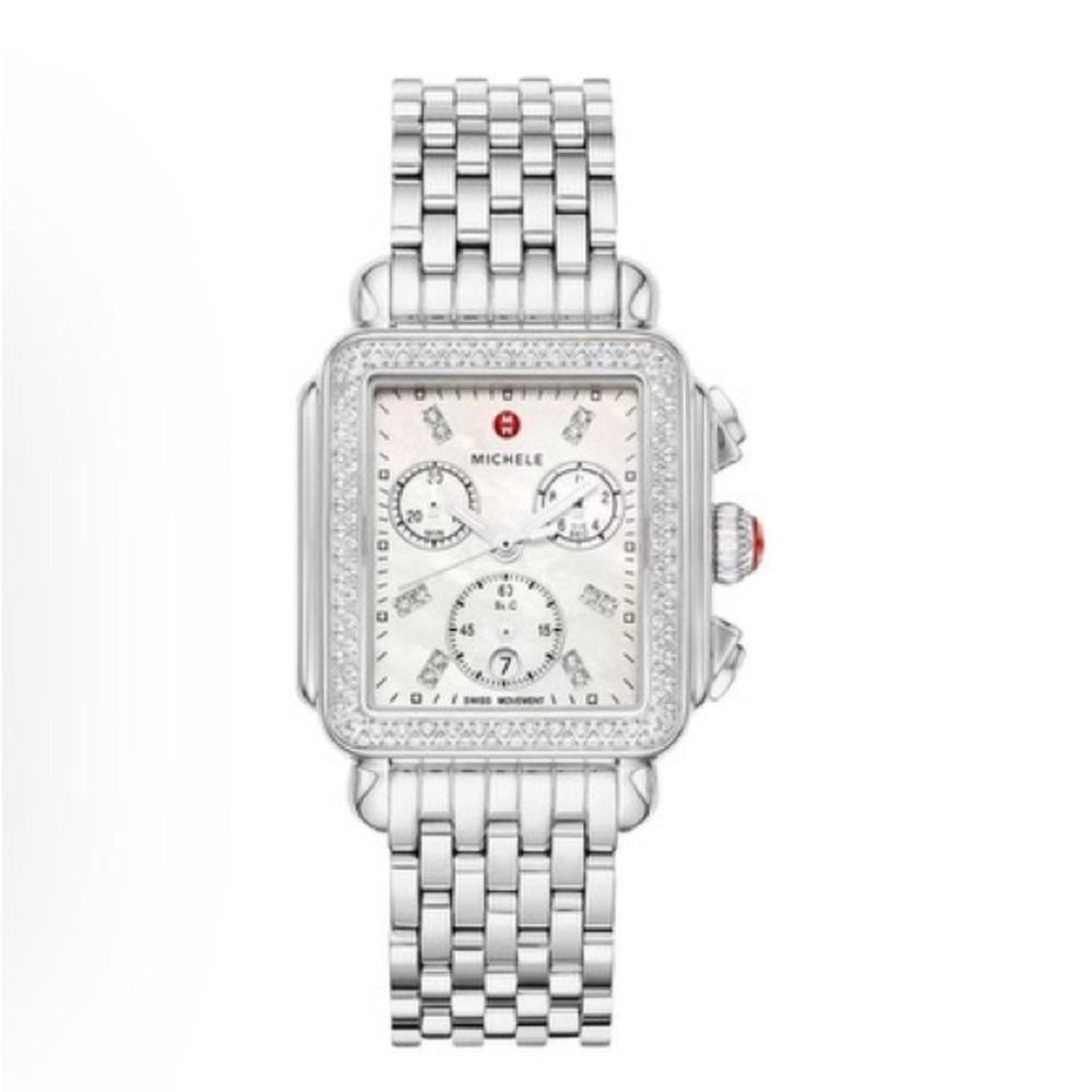 Michele Deco Chronograph Stainless Steel Watch